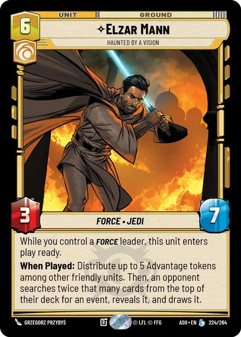 Elzar Mann — Haunted by a Vision, Ashes of the Empire #224