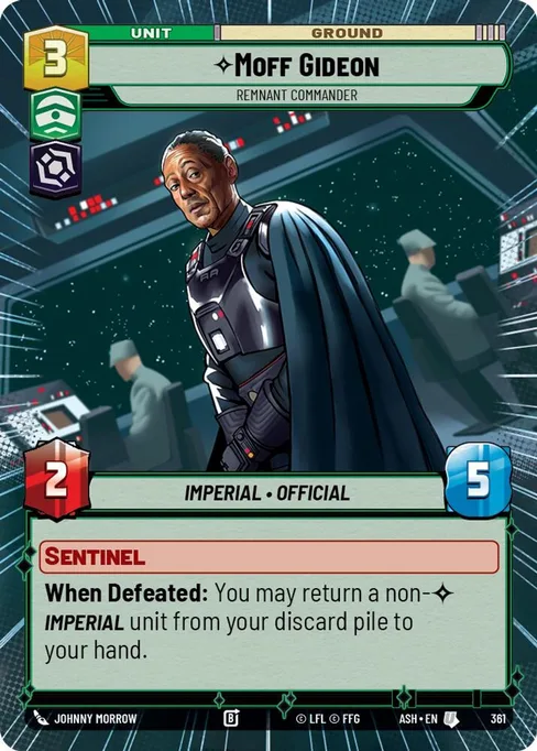 Moff Gideon — Remnant Commander, Ashes of the Empire #361