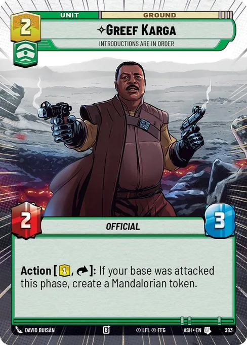 Greef Karga — Introductions are in Order, Ashes of the Empire #383