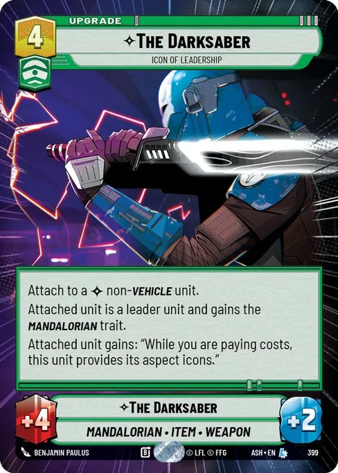 The Darksaber — Icon of Leadership, Ashes of the Empire #399