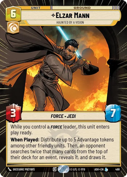 Elzar Mann — Haunted by a Vision, Ashes of the Empire #488