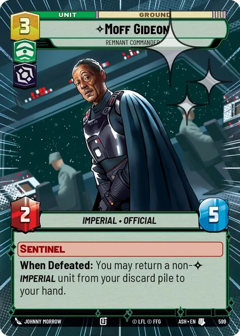 Moff Gideon — Remnant Commander, Ashes of the Empire #599