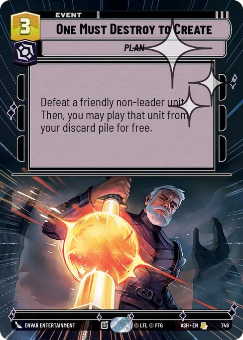 One Must Destroy to Create, Ashes of the Empire #749