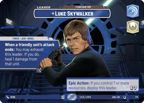 Luke Skywalker — I Can Save Him, Ashes of the Empire #771