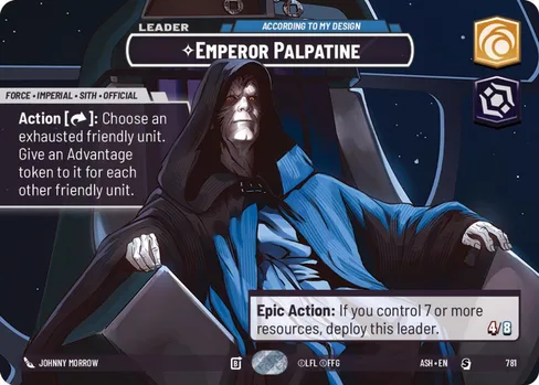 Emperor Palpatine — According to My Design, Ashes of the Empire #781