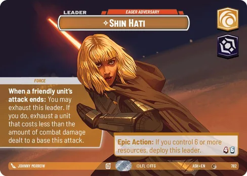 Shin Hati — Eager Adversary, Ashes of the Empire #782