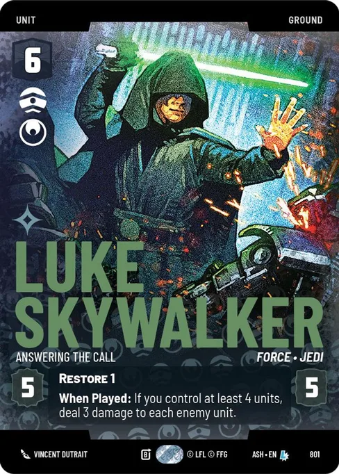 Luke Skywalker — Answering the Call, Ashes of the Empire #801