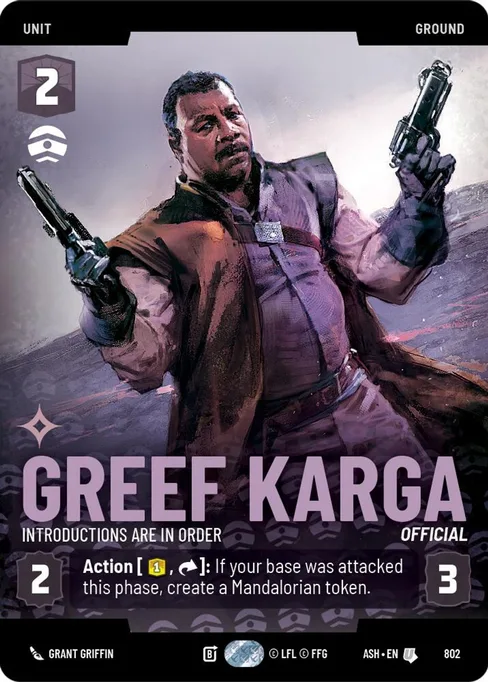 Greef Karga — Introductions are in Order, Ashes of the Empire #802