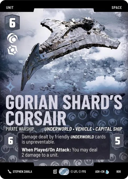 Gorian Shard's Corsair — Pirate Warship, Ashes of the Empire #808