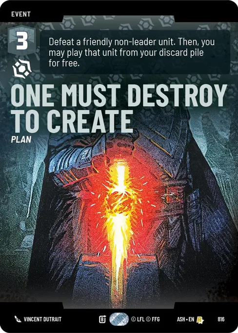 One Must Destroy to Create, Ashes of the Empire #816