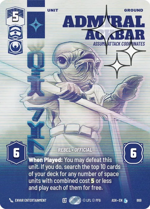 Admiral Ackbar — Assume Attack Coordinates, Ashes of the Empire #869