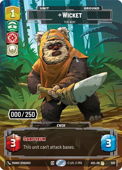 Wicket — Yub Nub!, Ashes of the Empire #920