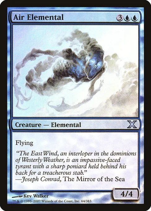 Air Elemental, Tenth Edition #64★