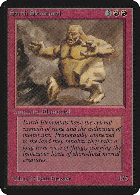 Earth Elemental, Limited Edition Alpha #144