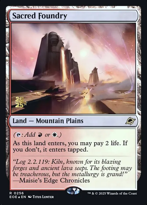 Sacred Foundry, Edge of Eternities Promos #256s