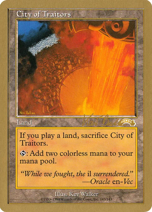 City of Traitors, World Championship Decks 1999 #kb143a