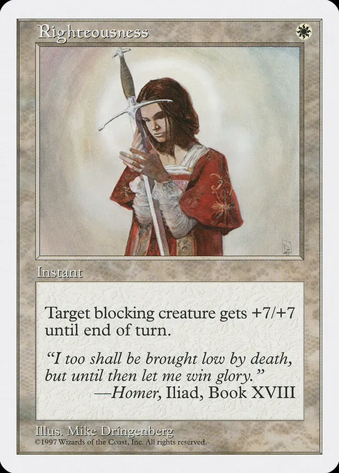 Righteousness, Fifth Edition #56