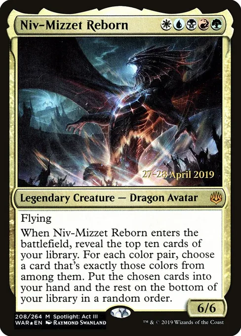 Niv-Mizzet Reborn, War of the Spark Promos #208s