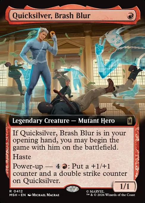 Quicksilver, Brash Blur, Marvel Super Heroes #412