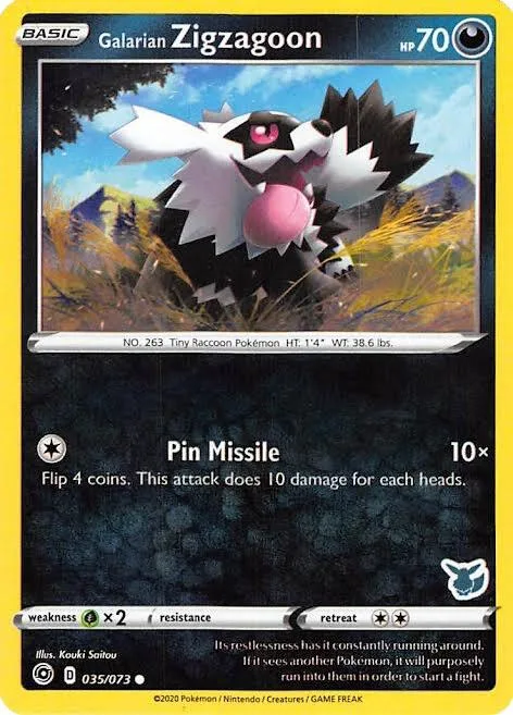 Galarian Zigzagoon, Battle Academy 2022 #35