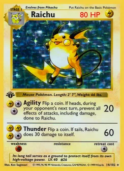 Raichu, Holofoil