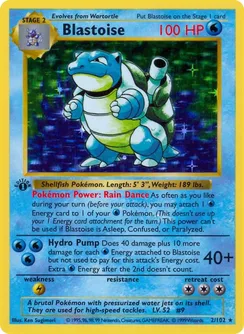 Blastoise, Shadowless