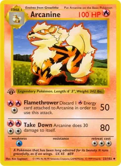 Arcanine, Shadowless