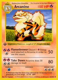 Arcanine, Normal