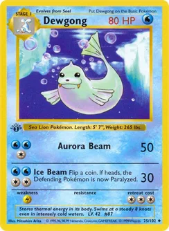 Dewgong, Shadowless