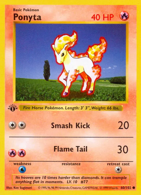 Ponyta, Base #60