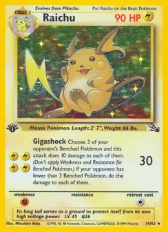 Raichu, Holofoil