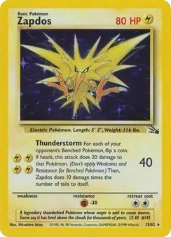 Zapdos, Cosmos holo