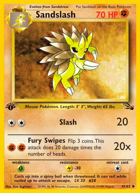 Sandslash, Fossil #41
