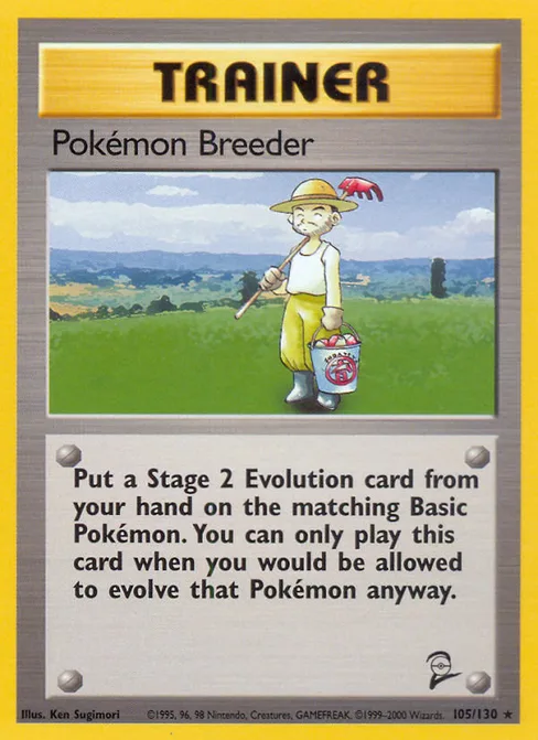 Pokémon Breeder, Base Set 2 #105