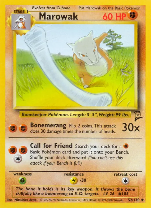 Marowak, Base Set 2 #52