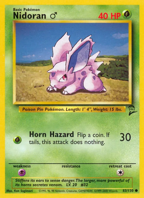 Nidoran ♂, Base Set 2 #83