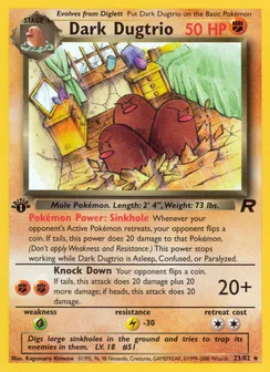 Dark Dugtrio, Normal