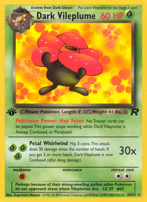 Dark Vileplume, Team Rocket #30