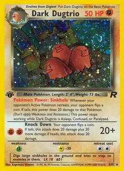 Dark Dugtrio, Holofoil