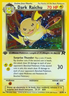 Dark Raichu, Holofoil