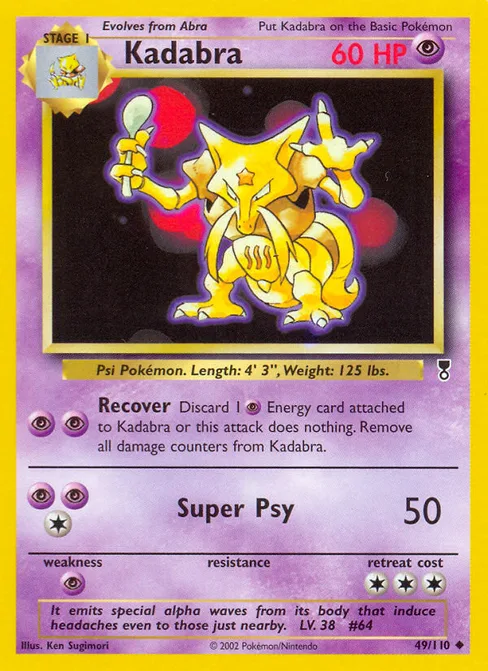 Kadabra, Legendary Collection #49