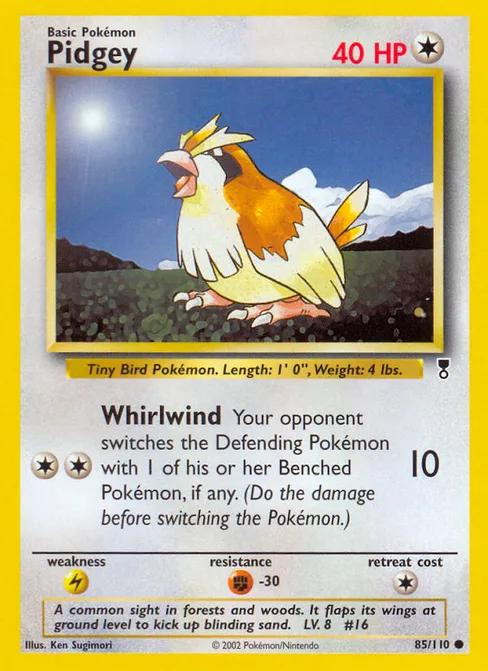 Pidgey, Legendary Collection #85