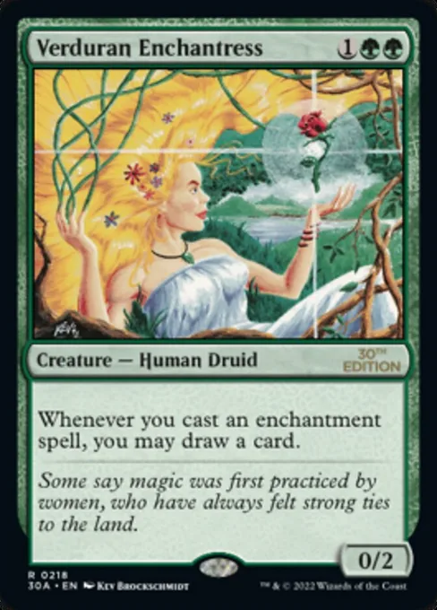 Verduran Enchantress, 30th Anniversary Edition #218