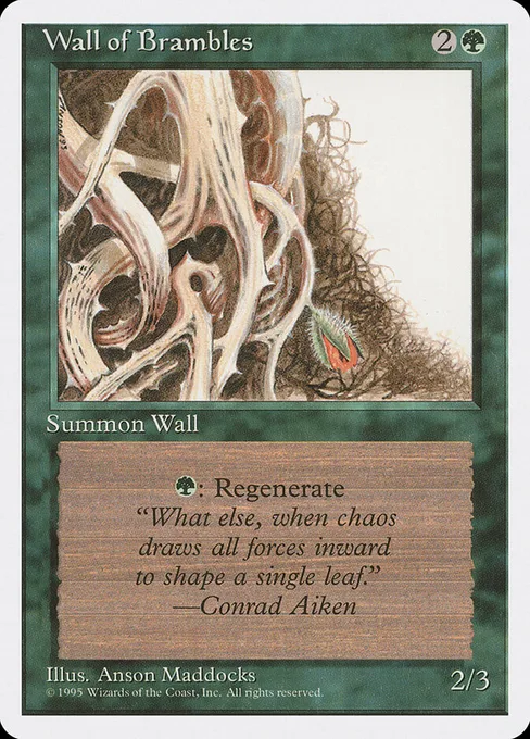 Wall of Brambles, Fourth Edition #282