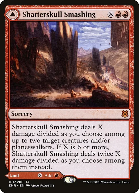 Shatterskull Smashing // Shatterskull, the Hammer Pass, Zendikar Rising #161
