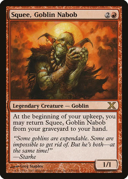Squee, Goblin Nabob, Tenth Edition #239