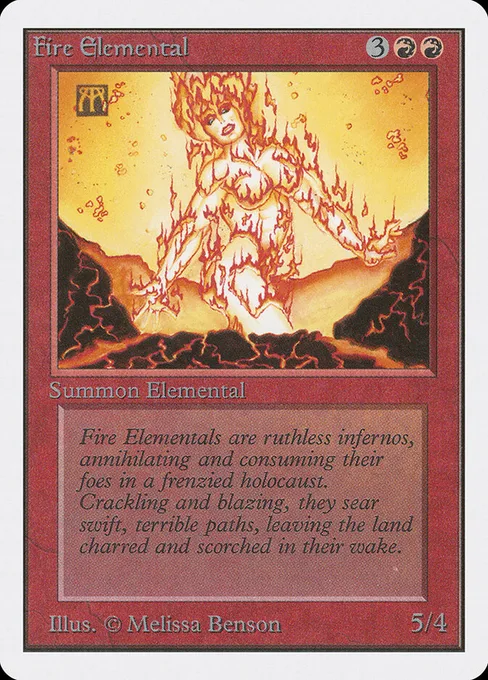 Fire Elemental, Unlimited Edition #149
