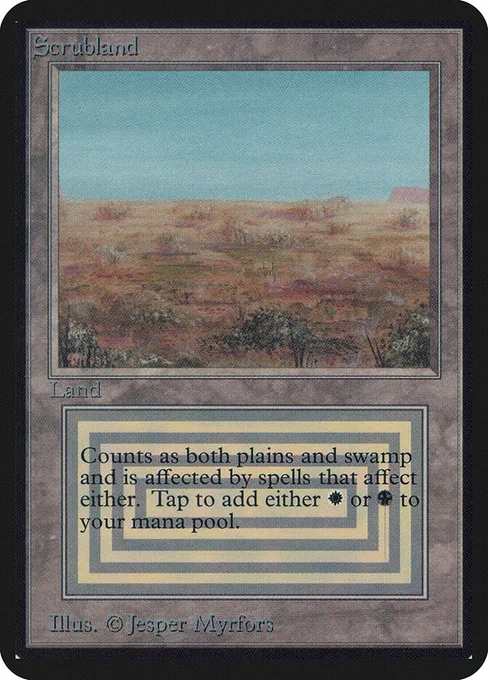 Scrubland, Limited Edition Alpha #281