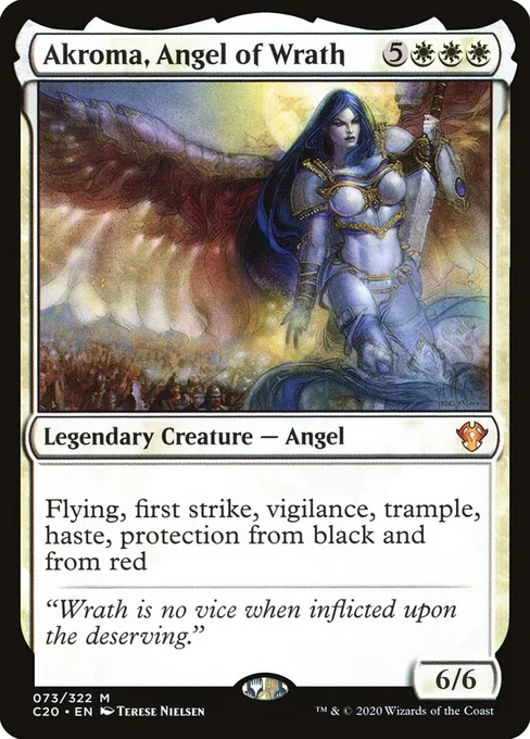 Akroma, Angel of Wrath, Commander 2020 #73