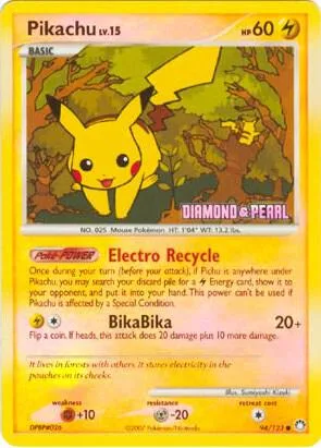 Pikachu, Burger King Promos #94